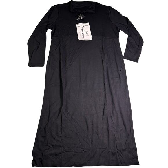 NWT Women with Control LBD Womens L Finespun Jersey Tummy Control Midi Dress - Picture 2 of 7